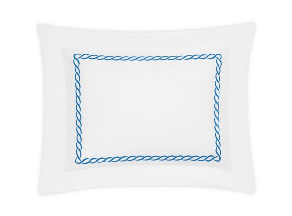 Classic Chain Standard Sham Bedding Style Matouk Cobalt 