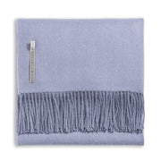 Classic Herringbone Alpaca Throw Throw Alicia Adams Dusty Aqua 