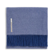 Classic Herringbone Alpaca Throw Throw Alicia Adams Indigo 