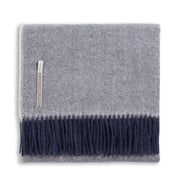 Classic Herringbone Alpaca Throw Throw Alicia Adams Midnight 