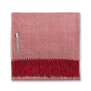 Classic Herringbone Alpaca Throw Throw Alicia Adams Oxblood 