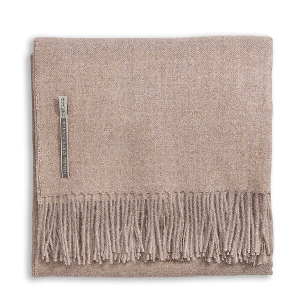 Classic Herringbone King Bed Scarf Blanket Alicia Adams 