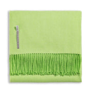 Classic Herringbone King Bed Scarf Blanket Alicia Adams Grass Green 