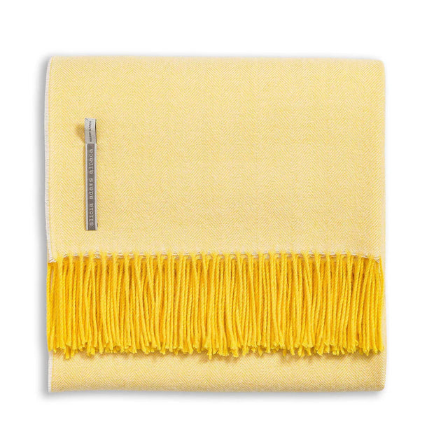 Classic Herringbone King Blanket Blanket Alicia Adams Citrus 