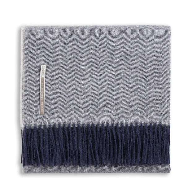 Classic Herringbone King Blanket Blanket Alicia Adams Midnight 