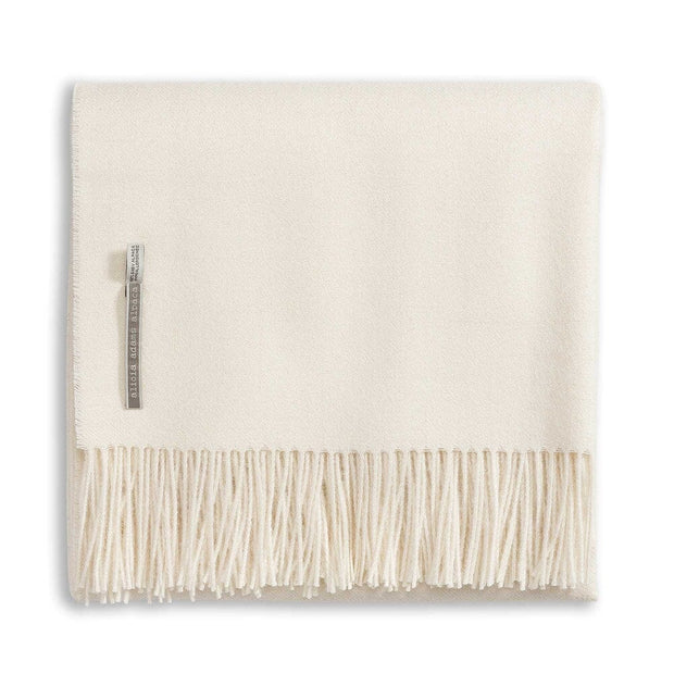 Classic King Bed Scarf Blanket Alicia Adams Ivory 