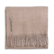 Classic King Bed Scarf Blanket Alicia Adams Light Taupe 