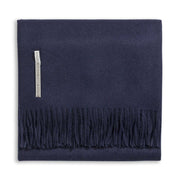 Classic King Bed Scarf Blanket Alicia Adams Navy 