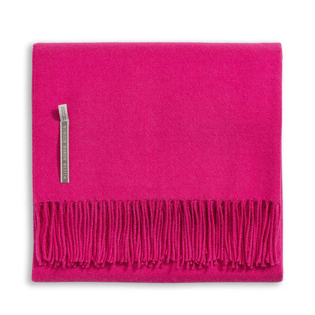 Classic King Bed Scarf Blanket Alicia Adams Shocking Pink 