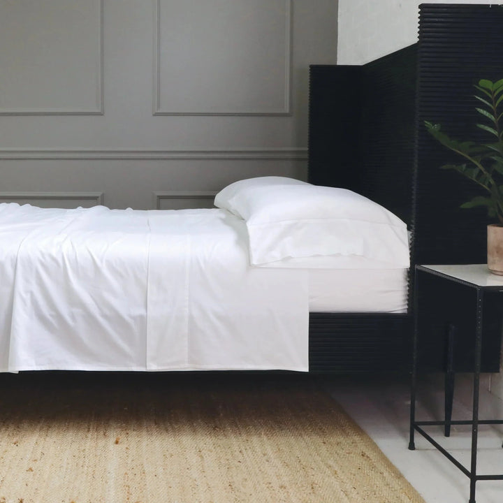 Classico Hemstitch Cotton Sateen Pillowcases Bedding Style Pom Pom at Home 