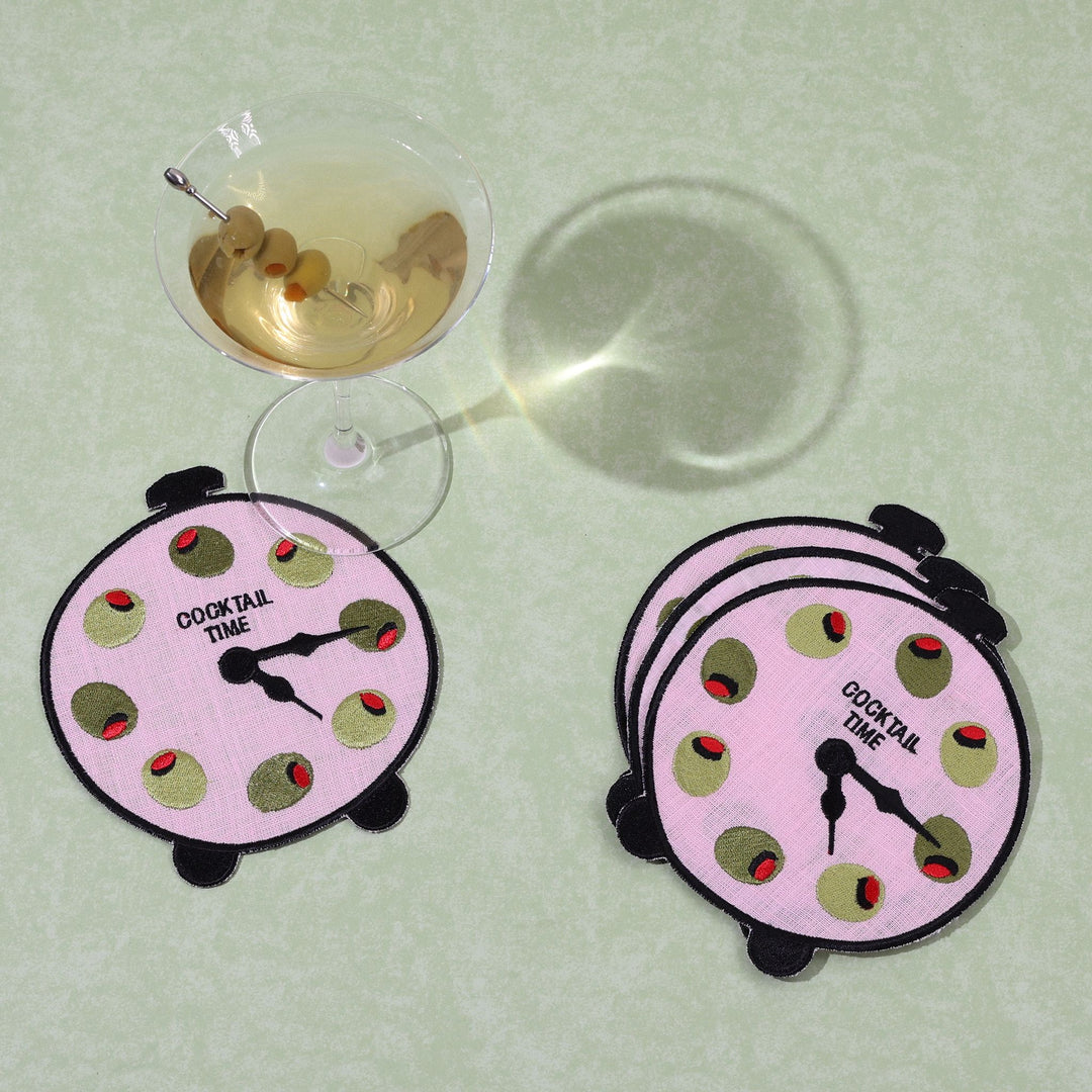 Cocktail Time Linen Cocktail Napkins House of Gleason 