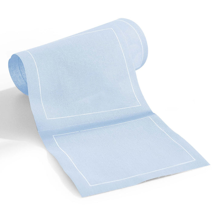 Cotton Cocktail Napkin Roll: Glass Slipper (Light Blue) Table Theory (Formerly Toasting with Tara) 
