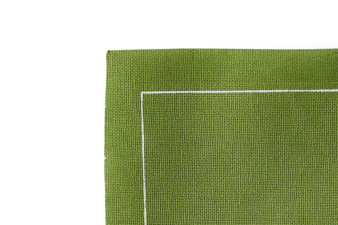 Cotton Cocktail Napkin Roll: Olive (Warm Green) Table Theory (Formerly Toasting with Tara) 