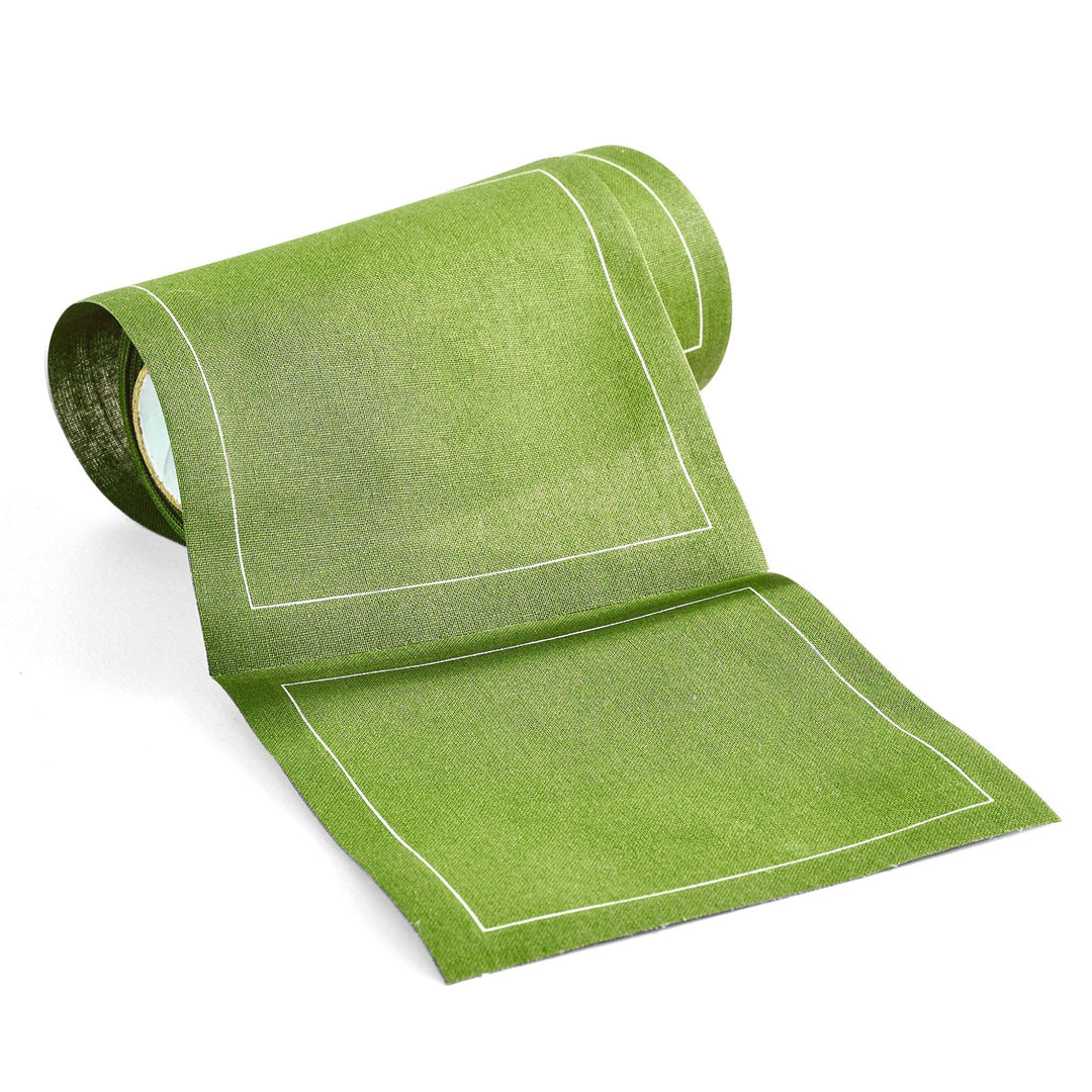 Cotton Cocktail Napkin Roll: Olive (Warm Green) Table Theory (Formerly Toasting with Tara) 