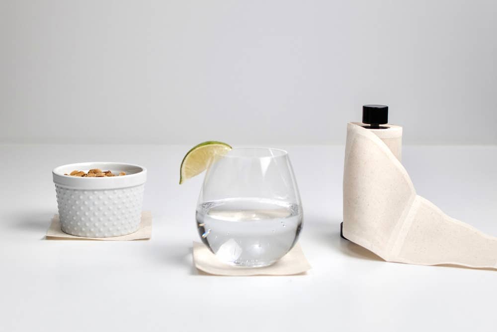 Cotton Cocktail Napkin Roll: Sandalwood (Oatmeal) Table Theory (Formerly Toasting with Tara) 