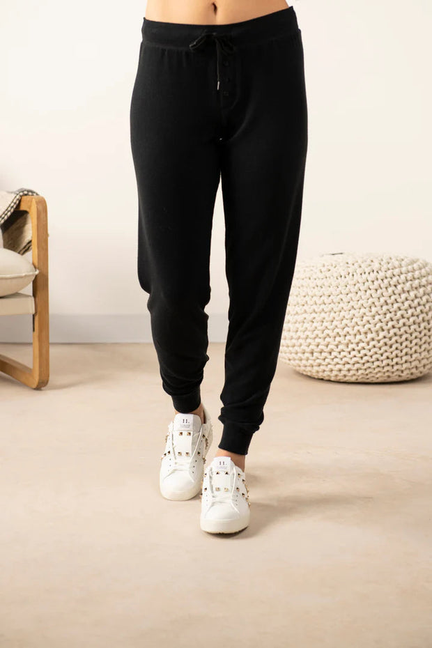 Cozy Banded Joggers Sleepwear & Loungewear Aspen Dreams Black XSmall 