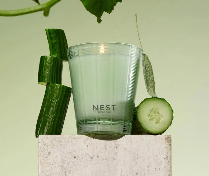 Cucumber and White Sage Candle Candle Nest 