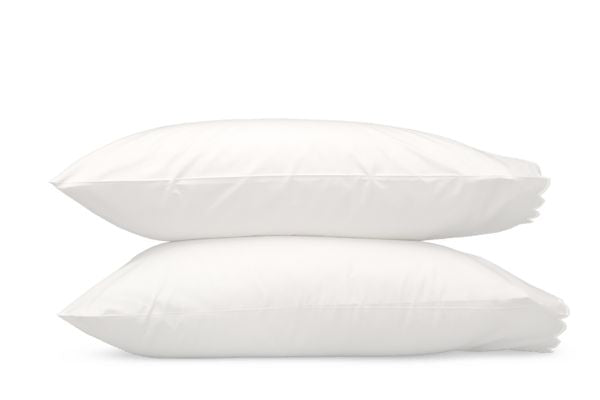 Dakota Pillowcases - pair Bedding Style Matouk Bone Standard 