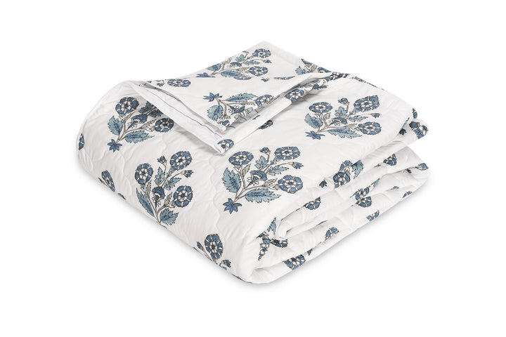 Dalila Quilt Bedding Style Matouk Mineral Blue Full/Queen 