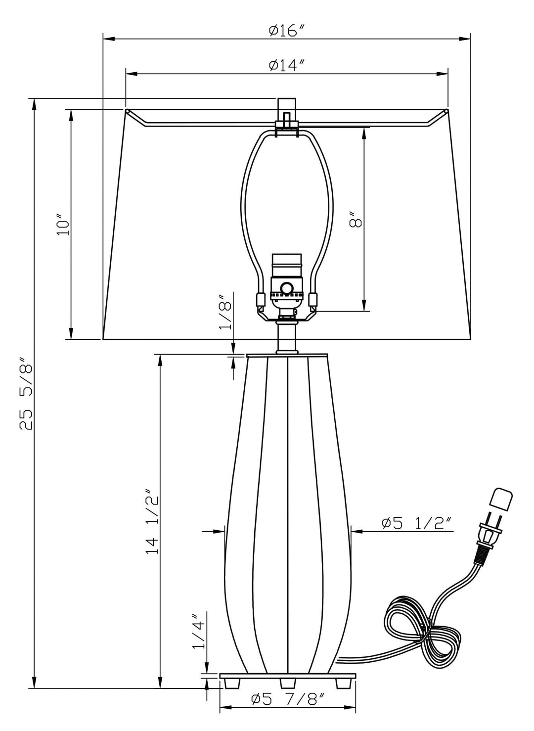 Danforth Table Lamp Lighting Flow Decor 