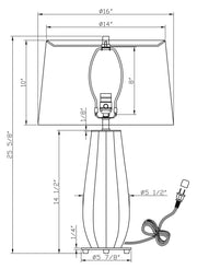 Danforth Table Lamp Lighting Flow Decor 