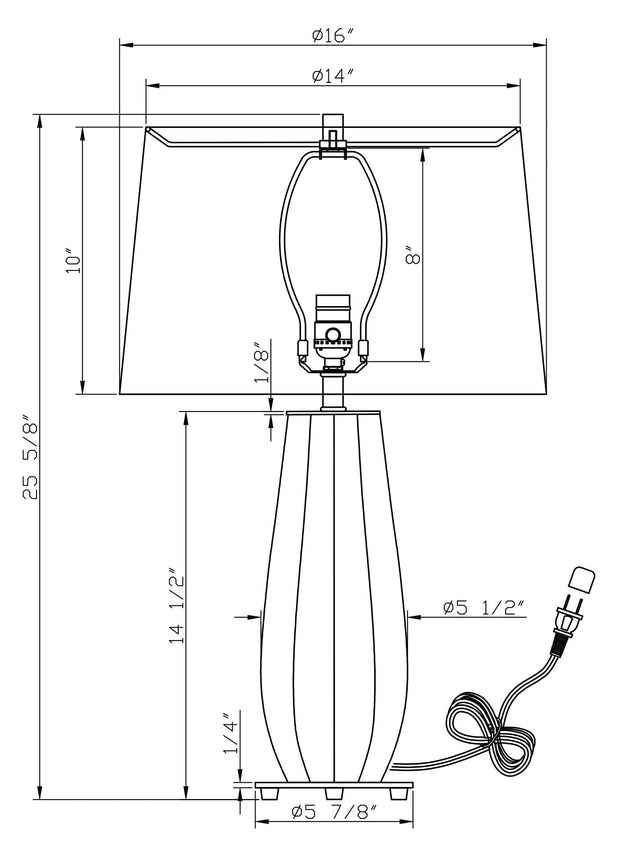 Danforth Table Lamp Lighting Flow Decor 