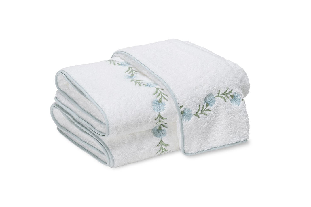 Daphne Bath Towel Bath Linens Matouk Bluebell Bath Sheet 36x75 