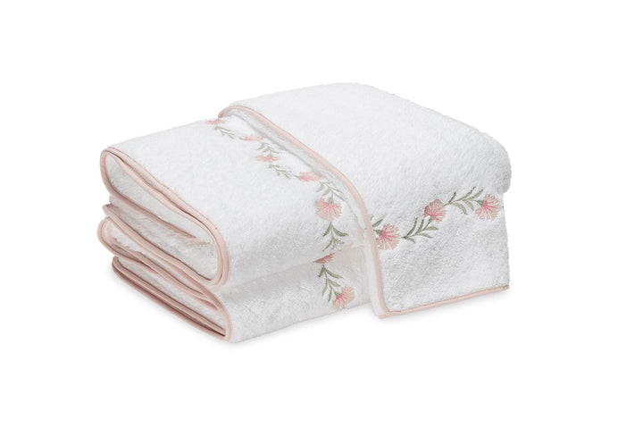 Daphne Bath Towel Bath Linens Matouk Blush Bath Sheet 36x75 