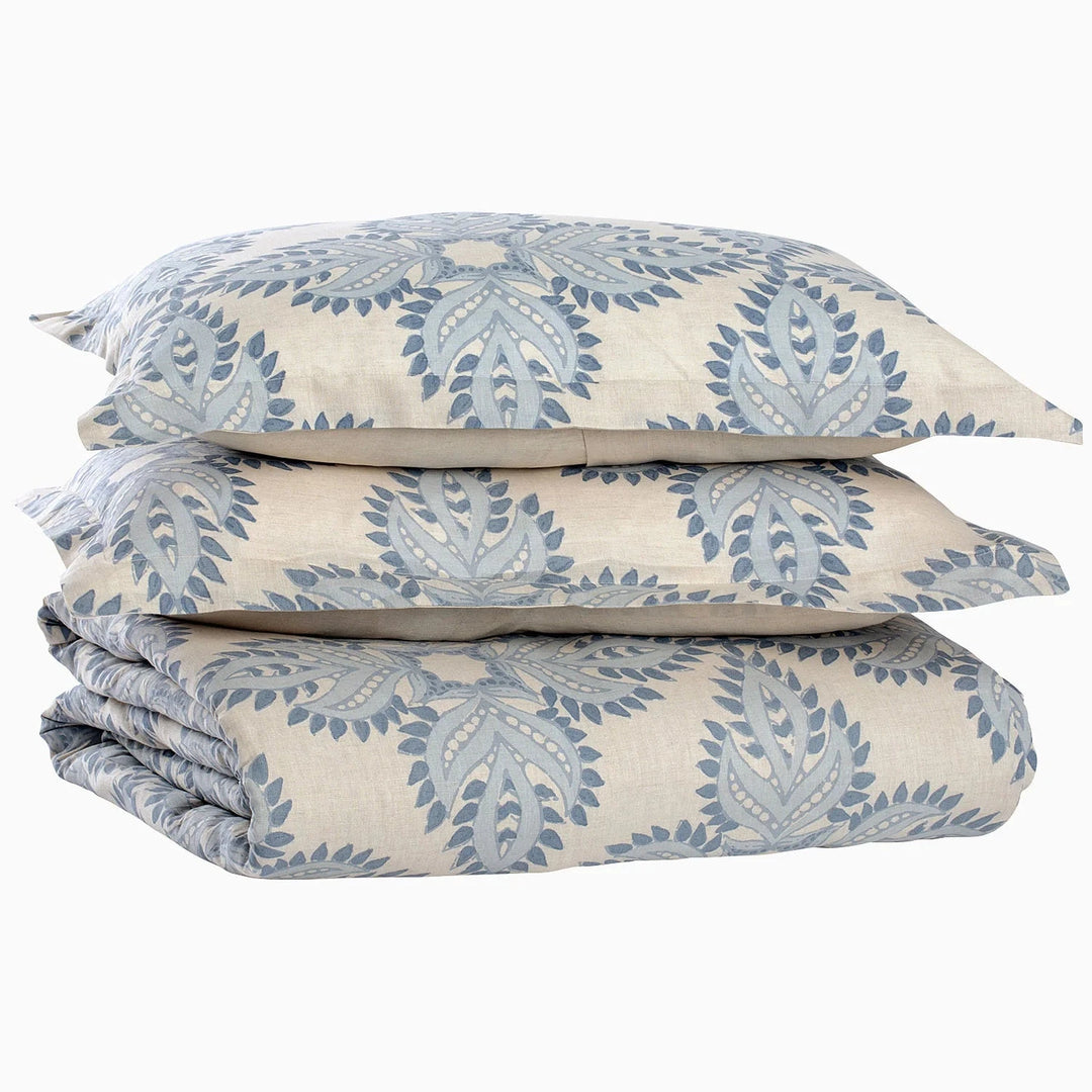 Dasati Duvet Set Bedding Style John Robshaw Full/Queen Blue 