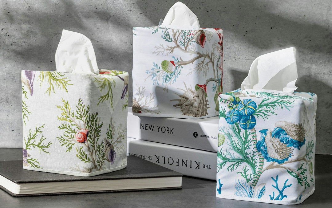 Del Tesoro Tissue Box Cover Bath Accessories Matouk 
