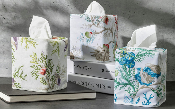 Del Tesoro Tissue Box Cover Bath Accessories Matouk 
