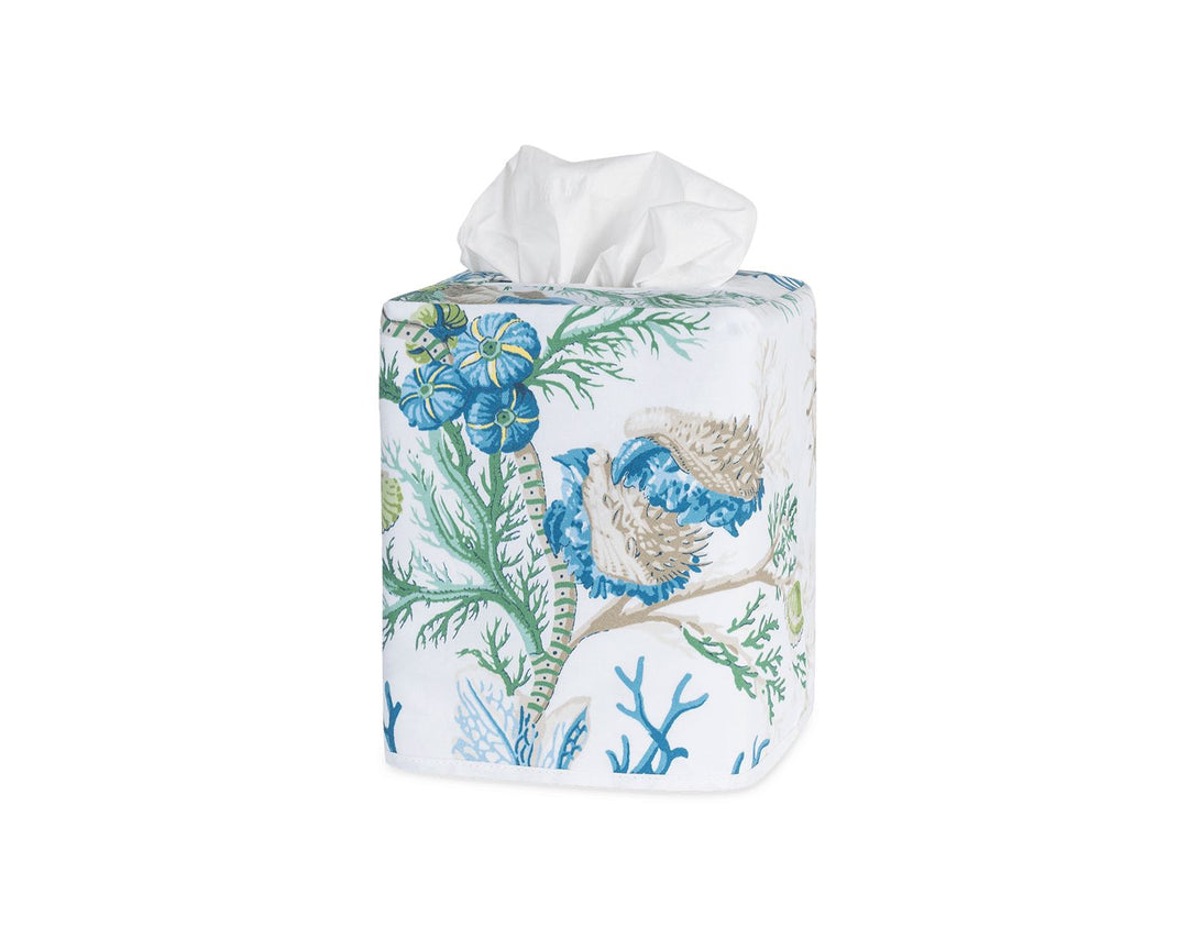 Del Tesoro Tissue Box Cover Bath Accessories Matouk Sea 