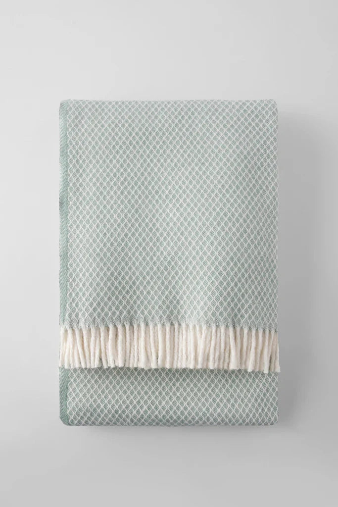 Diamond Lattice Throw Blankets Apparel Solutions/A Soft Idea Sage 