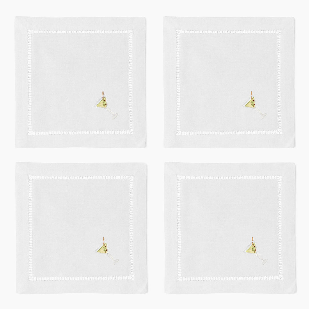 Dirty Martini Cocktail Napkins Henry Handwork 