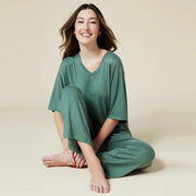 Dream Relaxed V-neck with Capri Lounge Set Loungewear Softies 