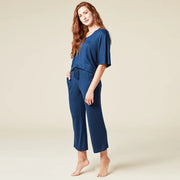 Dream Relaxed V-neck with Capri Lounge Set Loungewear Softies 