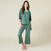 Dream Relaxed V-neck with Capri Lounge Set Loungewear Softies 