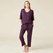 Dream Relaxed V-neck with Capri Lounge Set Loungewear Softies X-Small Fig 