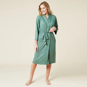 Dream Shawl Collar Robe Dusty Green Robes Softies 