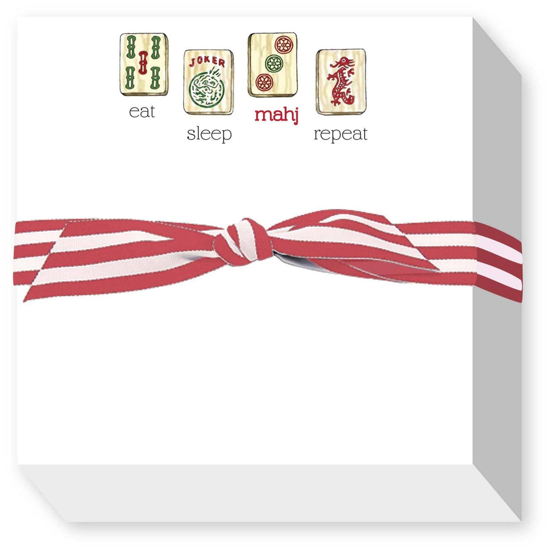 EAT SLEEP MAHJ REPEAT CHUBBIE NOTEPAD Donovan Designs 