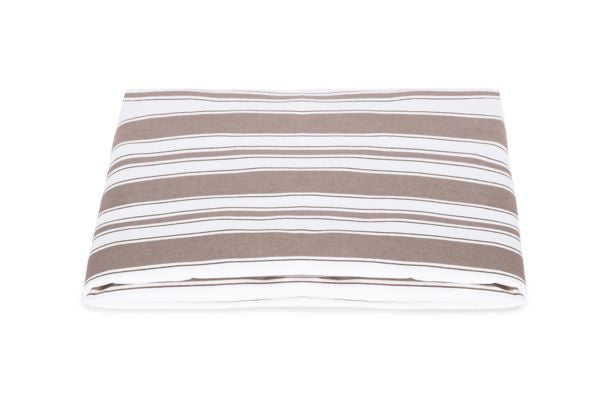 Elio Fitted Sheet Bedding Style Matouk Mocha Queen 