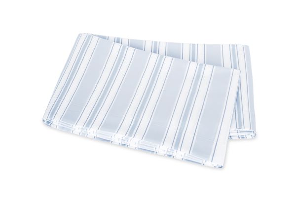 Elio Flat Sheet Bedding Style Matouk Blue Full/Queen 