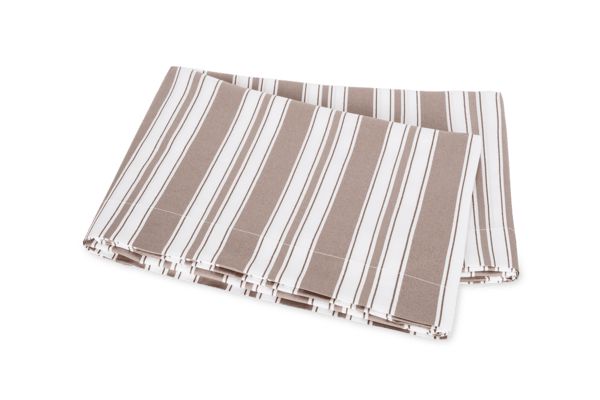 Elio Flat Sheet Bedding Style Matouk Mocha Full/Queen 