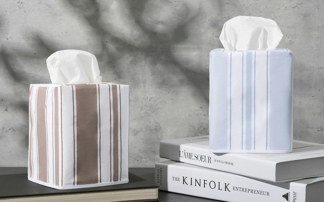 Elio Tissue Box Cover Bathroom Accessories Matouk 