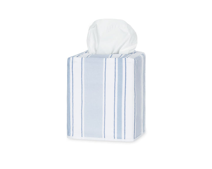 Elio Tissue Box Cover Bathroom Accessories Matouk Blue 