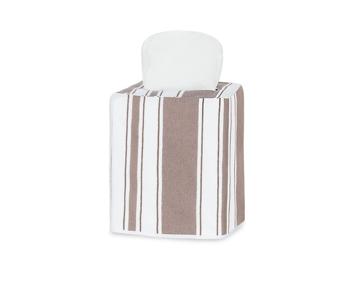 Elio Tissue Box Cover Bathroom Accessories Matouk Mocha 