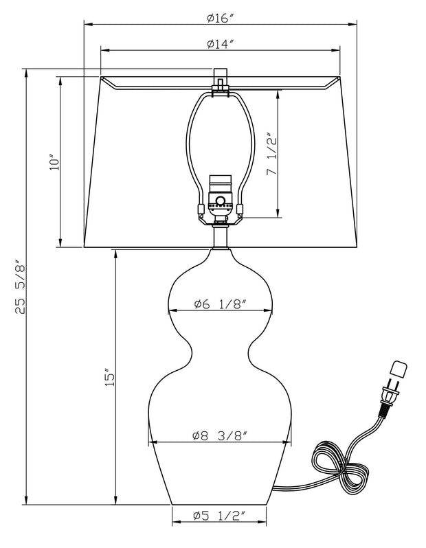 Eloise Table Lamp Lighting Flow Decor 