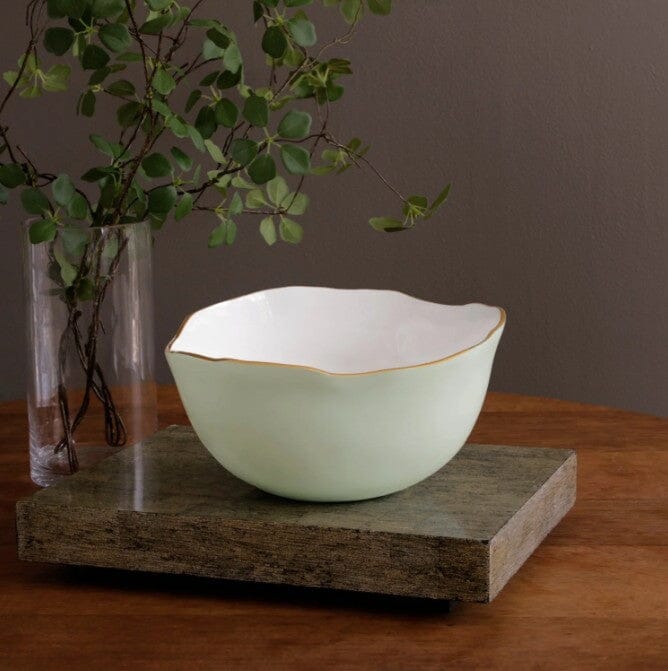 ENCANTO Osaka Large Bowl (Pistachio and White) Kitchenware Beatriz Ball 