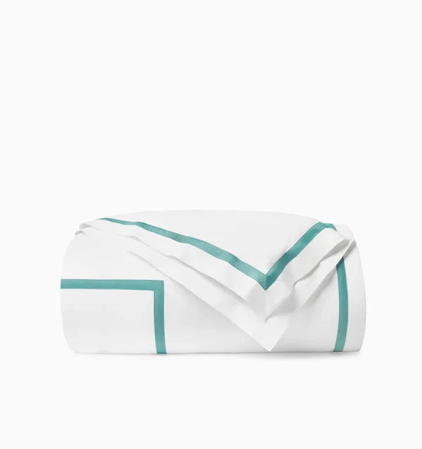 Estate Duvet Cover Bedding Style Sferra Aqua Twin 