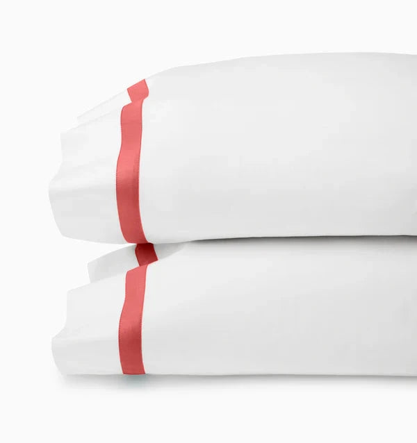 Estate King Pillowcases-Pair Bedding Style Sferra Persimmon 